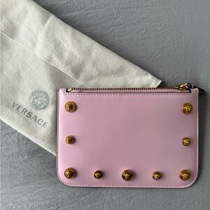 SOLD!! Versace pink zipper pouch